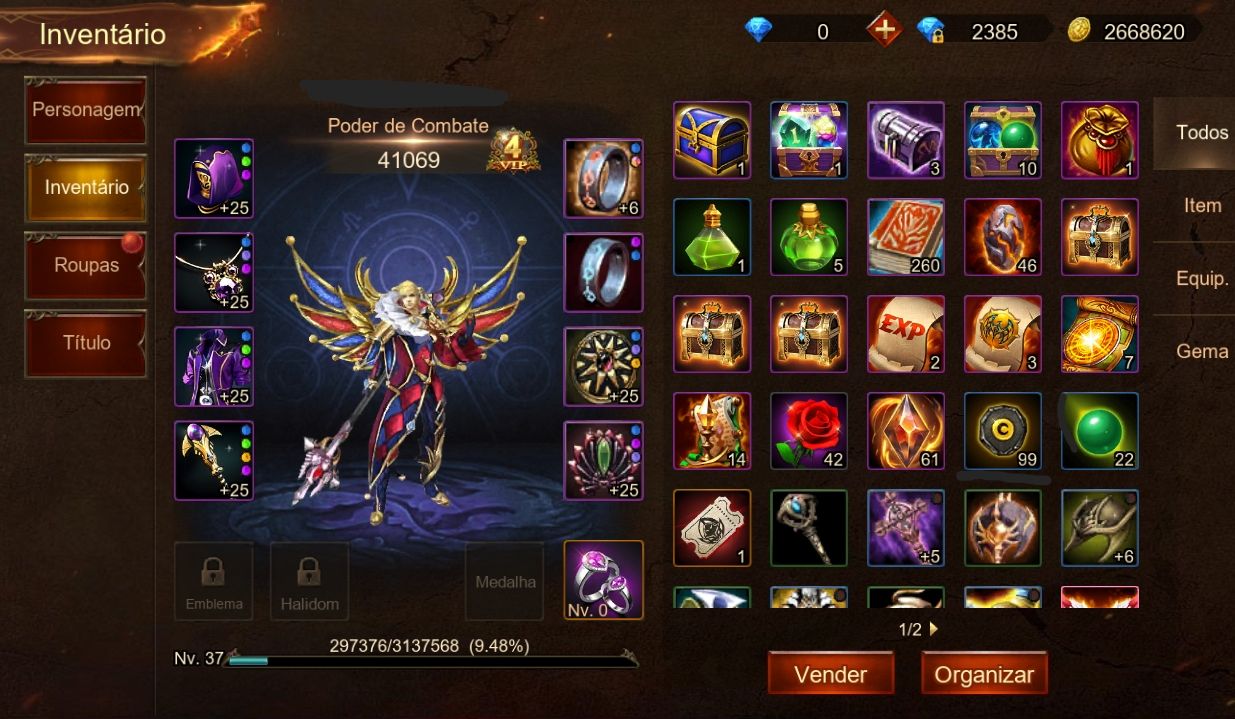 Casal Lv 36 40k Wartune Ultra (Legend Online Mobile)