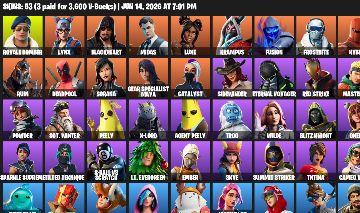 Conta com skins e emotes raros + 750 vbucks