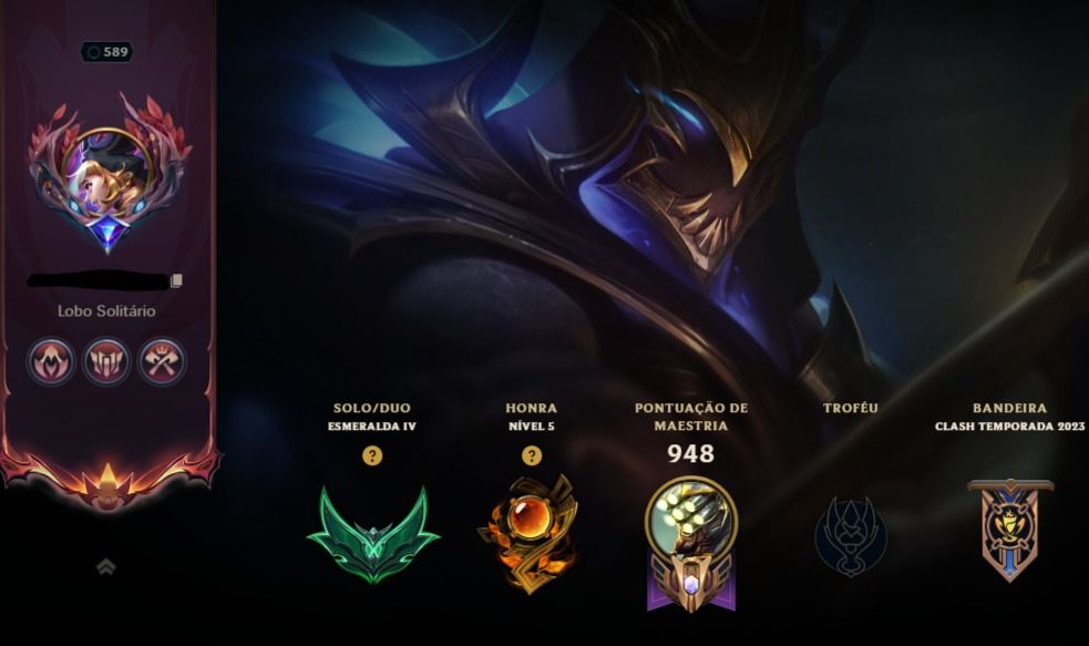 CONTA LOL - ESMERALDA 4 - 392 SKINS - LEVEL 589