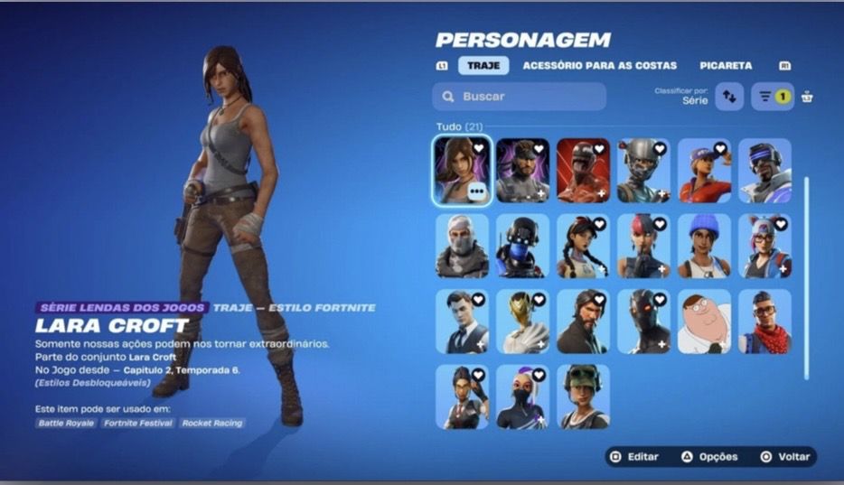 Conta fortnite mais de 210 skins