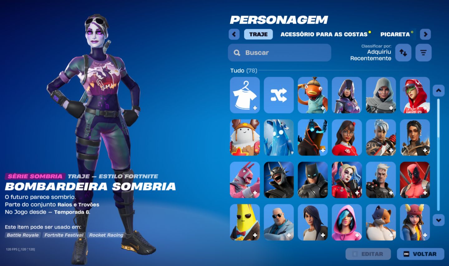 Conta de Fortnite e Fortnite SALVE O MUNDO + conta da Epic com jogos pegos