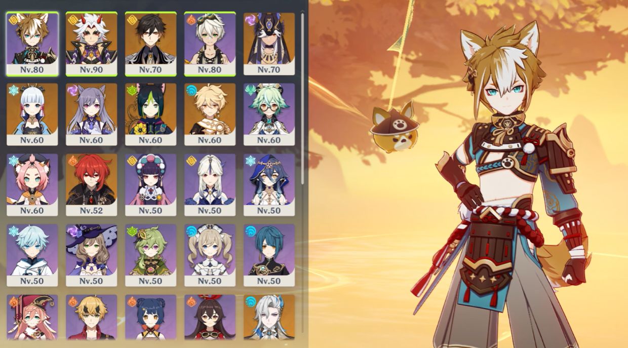 CONTA GENSHIN AR 55 - 50/50 - 10 T5 - FARM GEMAS, MUITA EXPLORAÇÃO