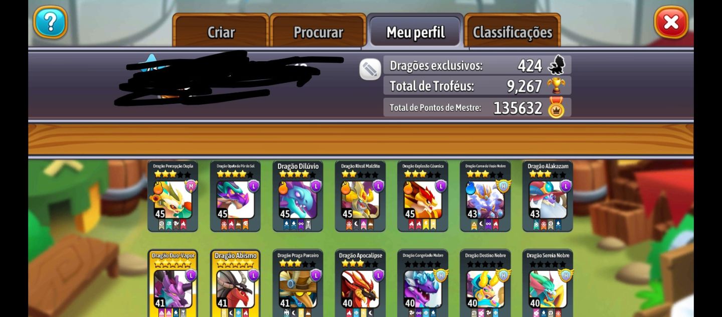 Conta f2p de Dragon City com 2 hvips,mvip e lvips