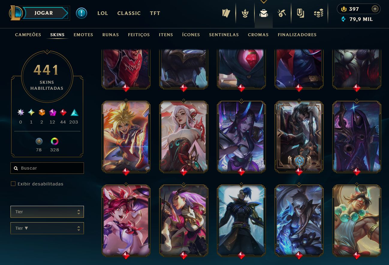 Conta LoL Nivel 700+ Com Skin JINX ARCANE e muito mais!