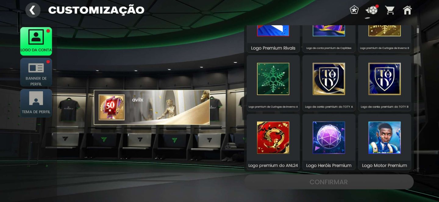 CONTA FC MOBILE - GER 126 - ITENS RAROS!