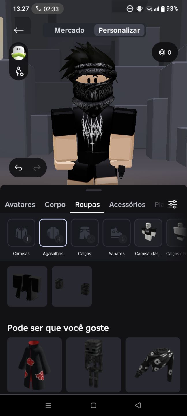 Conta Roblox com skins de robux e upada em diversos jogos