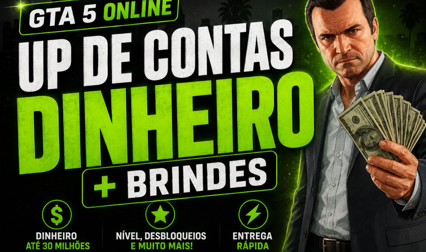 PACOTES DE DINHEIRO + BRINDES + DESBLOQUEIOS | ENTREGA RÁPIDA | GTA 5 ONLINE