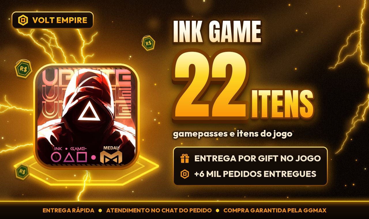 Ink Game | Gamepasses e Itens por Gift | Entrega Rápida