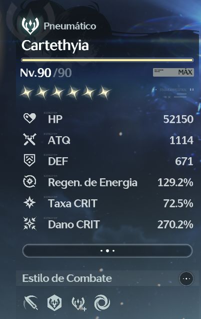 Conta endgame wuwa com MUITOS personagens meta + armas