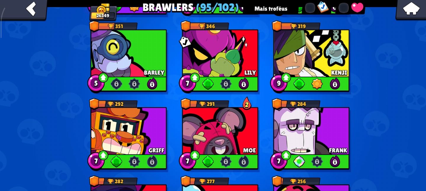 CONTA BRAW STARS COM 12 PRESTÍGIOS 95/102 BRAWS + FULL ACESSO