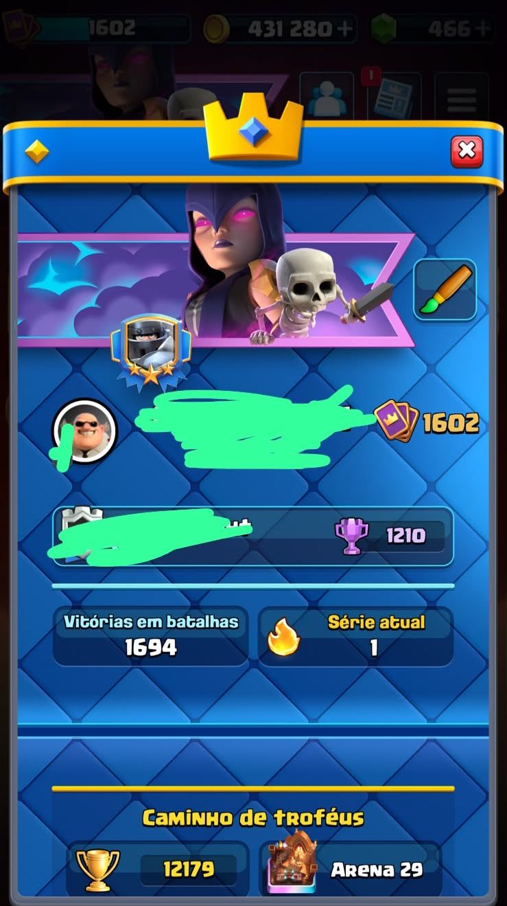 CONTA DE CLASH ROYALE 12k
