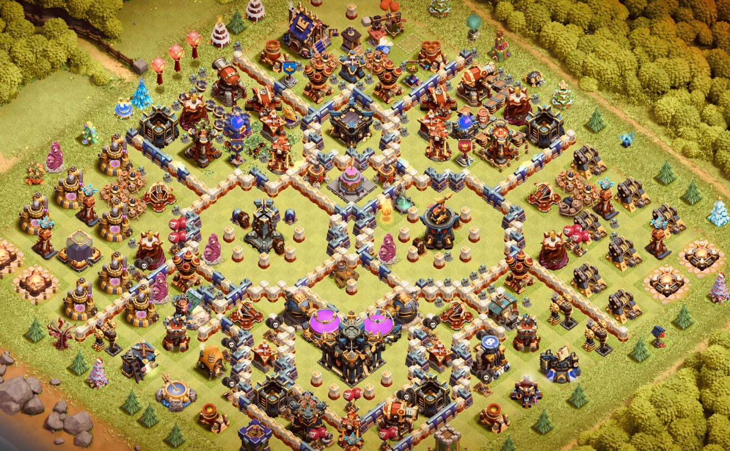 Clash of clãs iniciando cv17 nível 213 muitas coisas já upadas