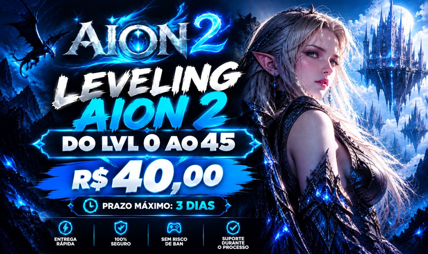 Leveling AION 2 do 0 ao 45. Menor preço.