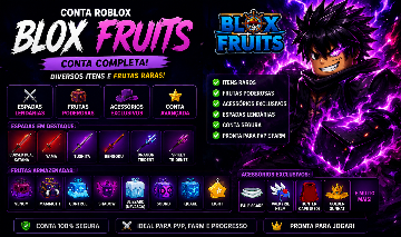 Conta Blox Fruits Completa | CDK + Yama + Tushita + Venom + Mammoth + Itens Raro