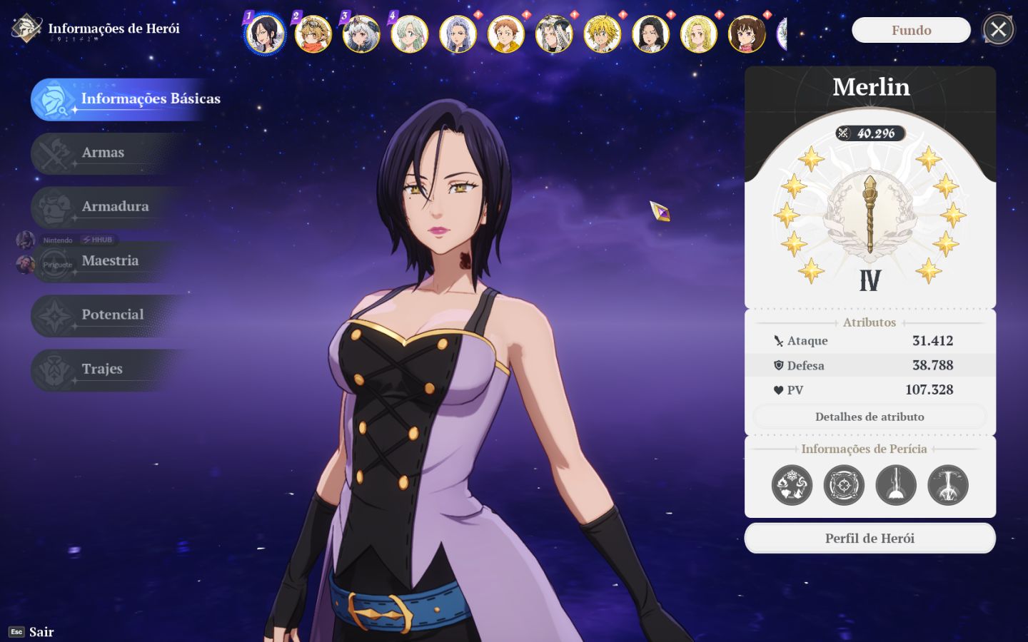 Conta 7DS Origins / Merlin e Elizabeth P10