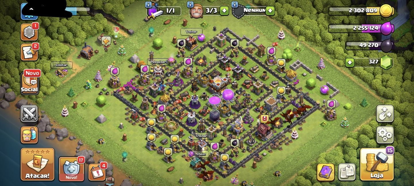 Conta 3 em 1! Brawl Stars, Clash Royale e Clash of Clans!