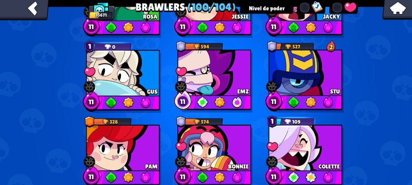 CONTA BRAW STARS COMPETITIVA
