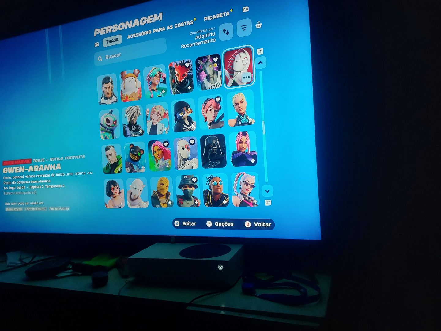 Conta do fortnite antiga passes 4 capítulo 1 e salve mundo 386 skins pacotes rar