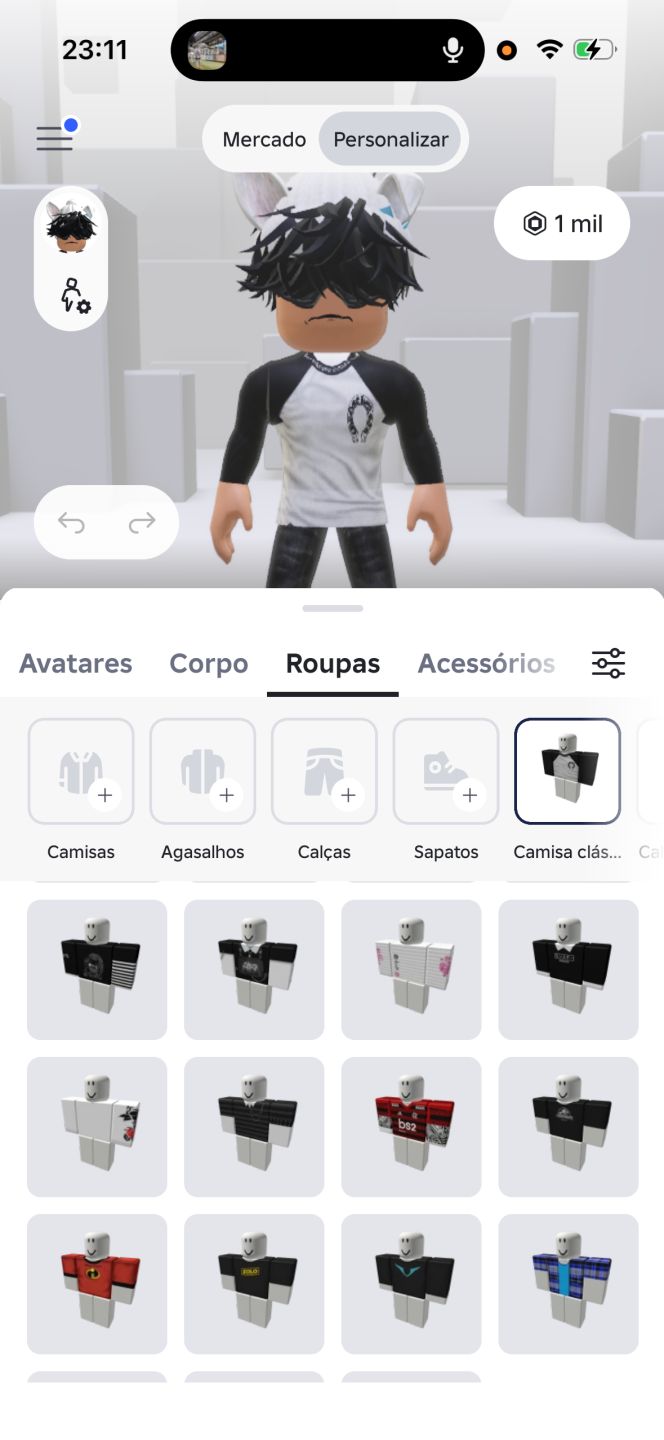 Conta Roblox com 1K De Robux