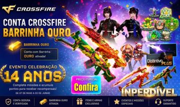CONTA CROSSFIRE IMPERDIVEL NO PRECINHO VIP PROTO E CHAR HELENA COD 18744808