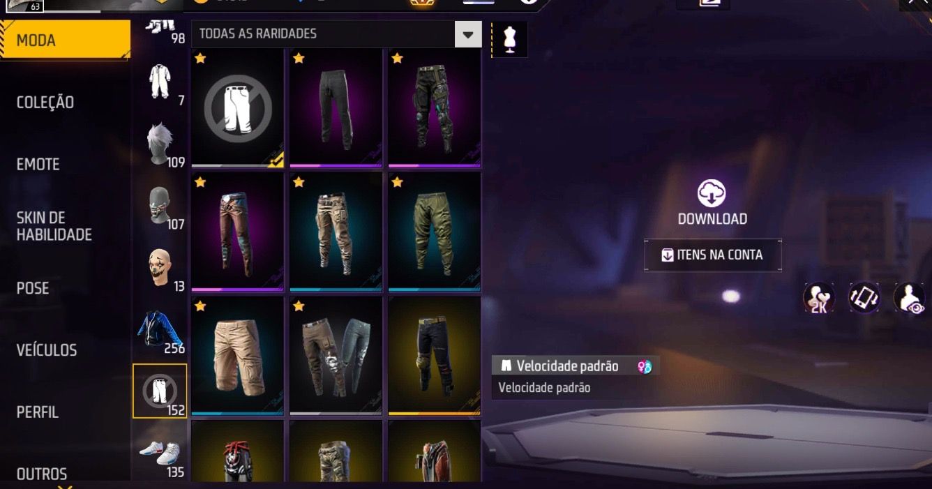 CONTA FF + PASSE DO THURZIN + 256 PEITAS + SOMBRA ROXA + JAQUETA ASUS