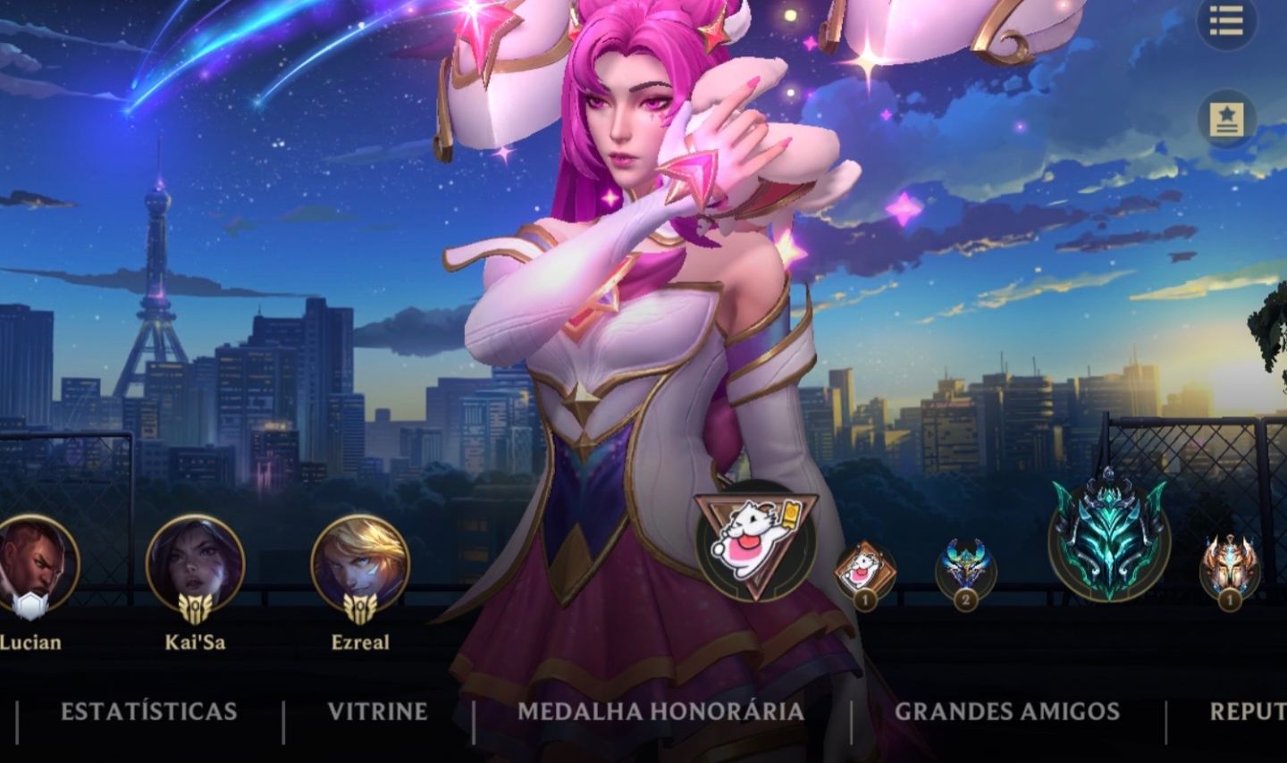 Conta Wild Rift ex desafiante com 114 skins, main adc