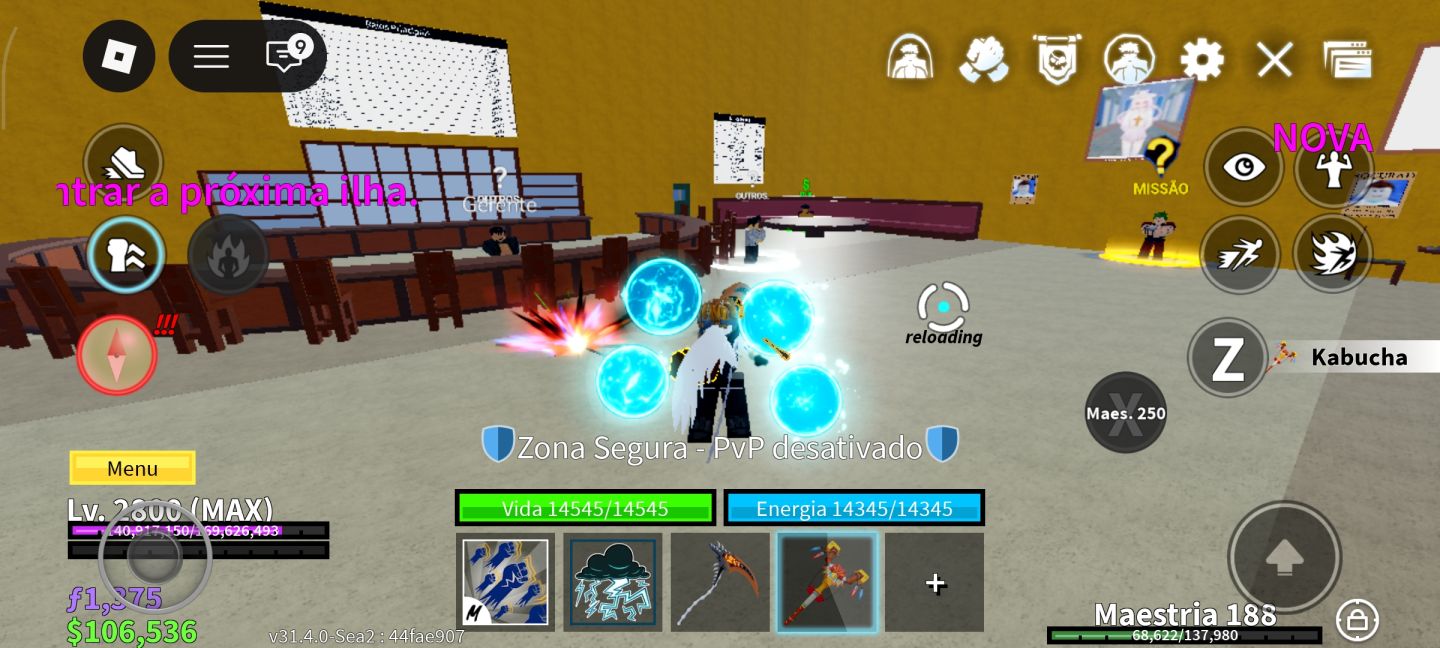 CONTA BLOX FRUITS LVL MAX | MUITOS ITENS RAROS + PERMANENT ROCKET
