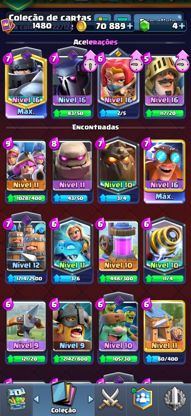 Venda de conta Clash Royale