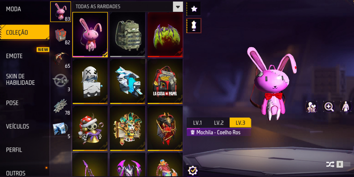 Conta Free Fire VK Full Acesso Level 60+ Itens Raros Skins e Passe Elite