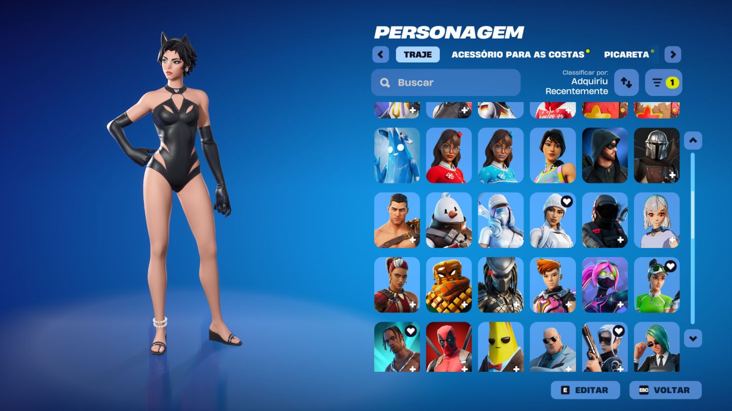 CONTA FORTNITE COM +R$2.000 GASTOS | TRAVIS SCOTT + MINTY + LEVIATA