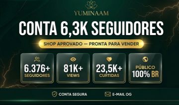 CONTA TIKTOK 6,3K SEGUIDORES, SHOP APROVADO | NICHO PROSPERIDADE | SEM DOC