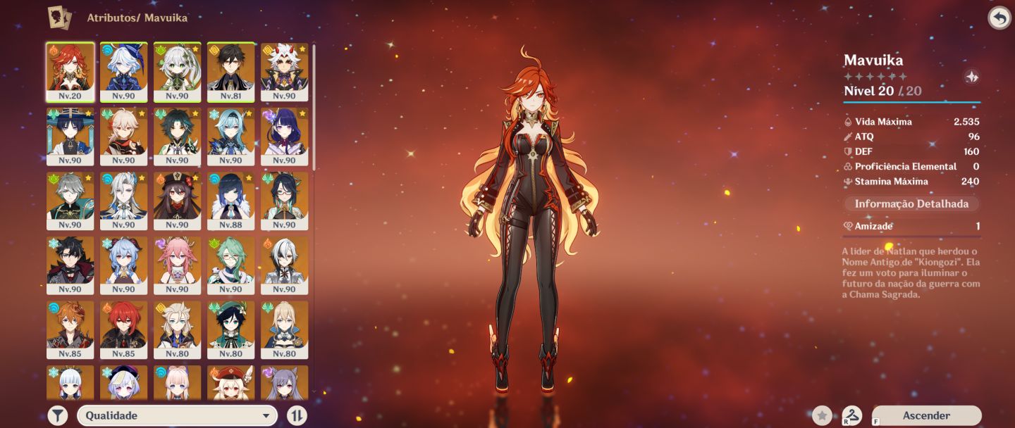 Conta Genshin Rank 60, 36 - 5 / 40 - 4 /Armas 9 - 5