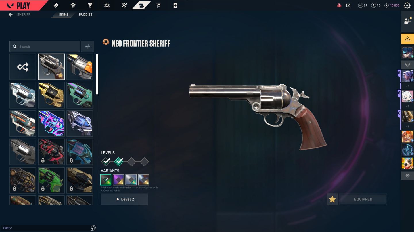 Minha conta do VALORANT com muitas SKINS e CHAMPIONS RARAS