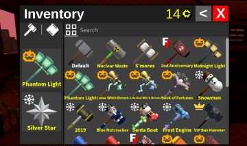 Meu inventário do Flee the Facility - ftf