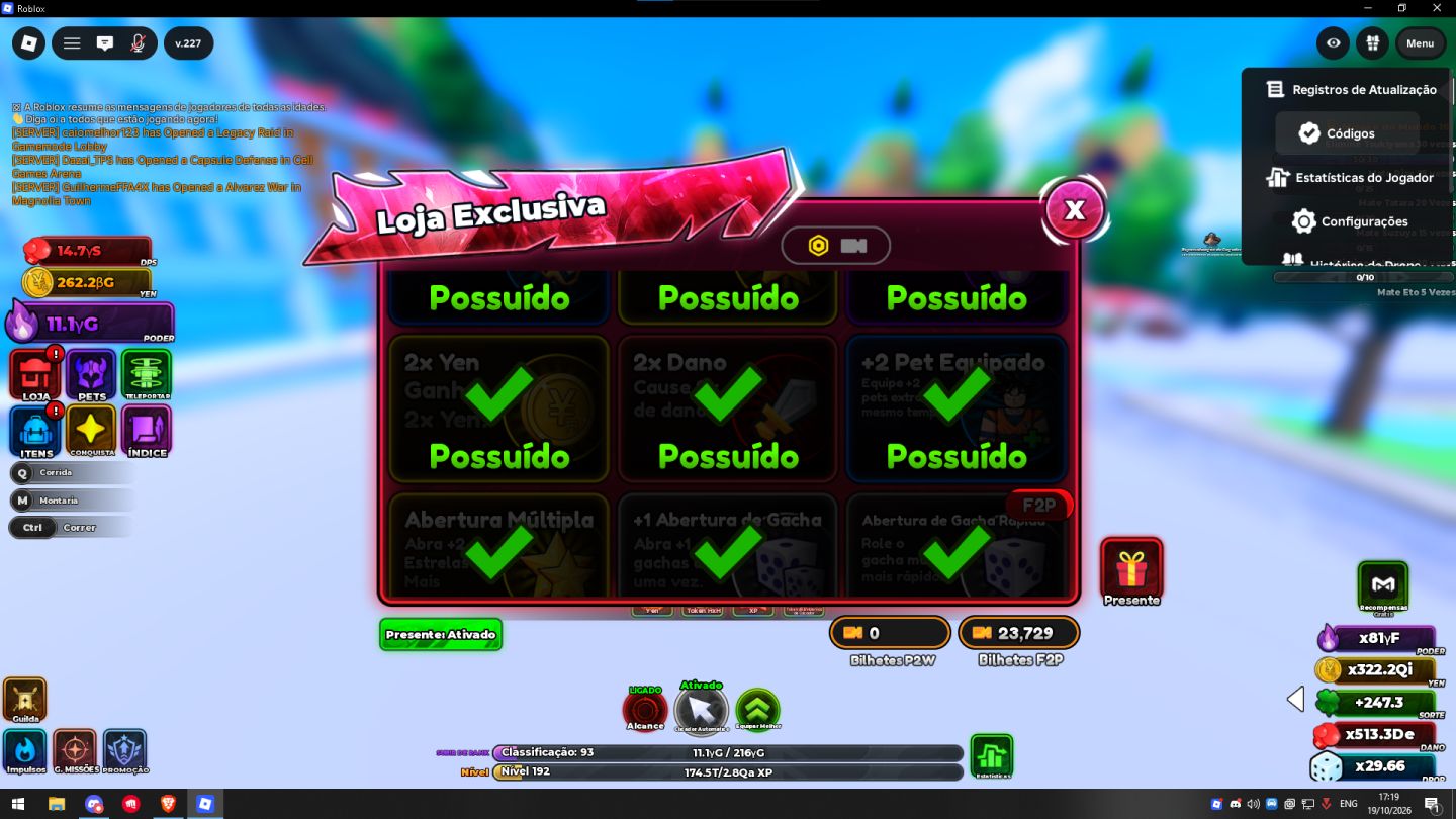 CONTA DE ANIME ASTRAl FULL PASS E SLAYERS 2
