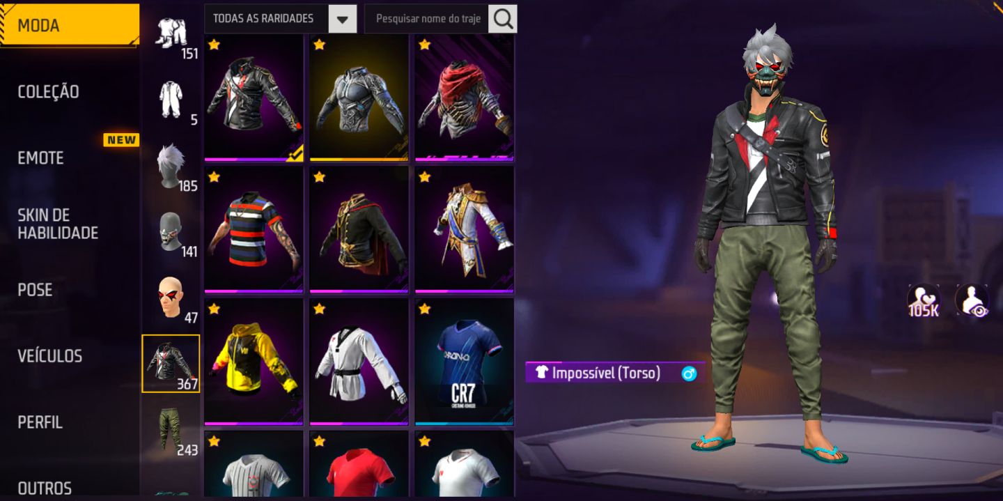 CONTA DE FREE FIRE GEMADA UMP E XM8 ATT!