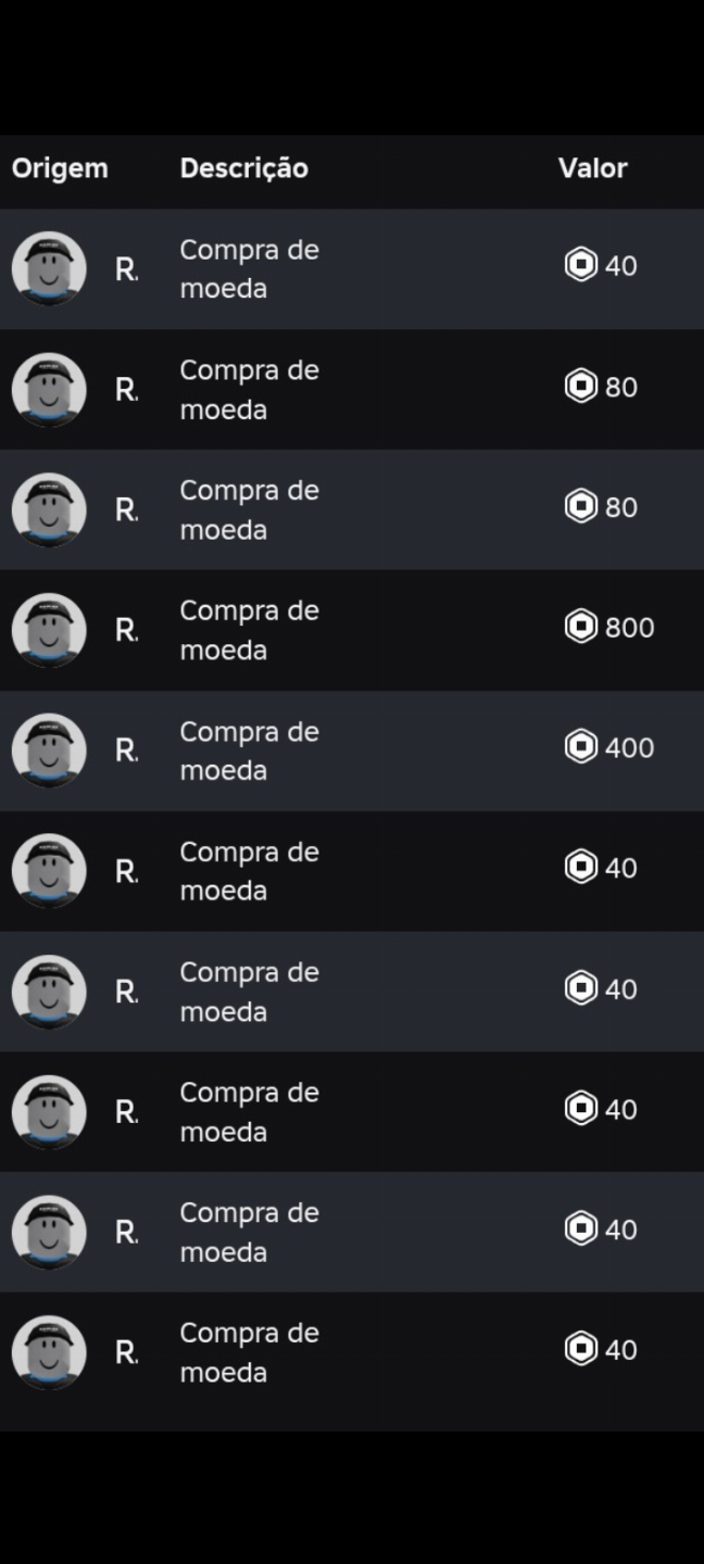 Conta feminina gotica roblox