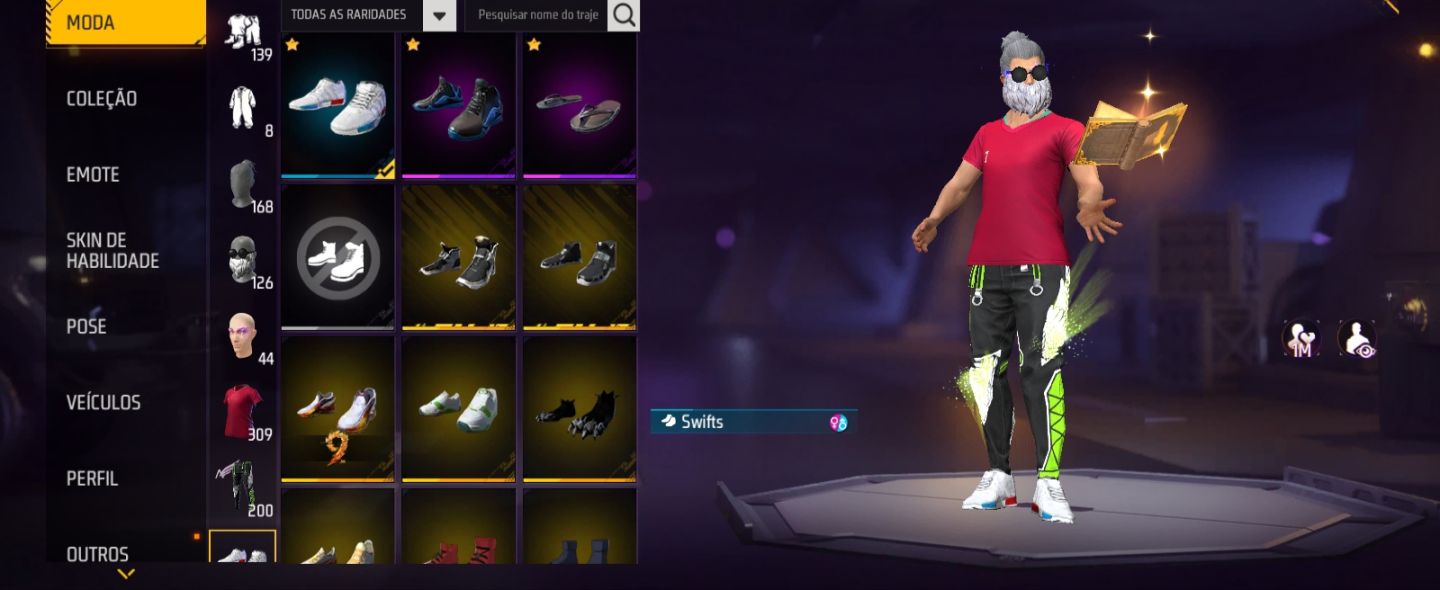 CONTA FREE FIRE NÍVEL 71 PUNHO FÊNIX, BERMUDA ANGELICAL E ANIMES