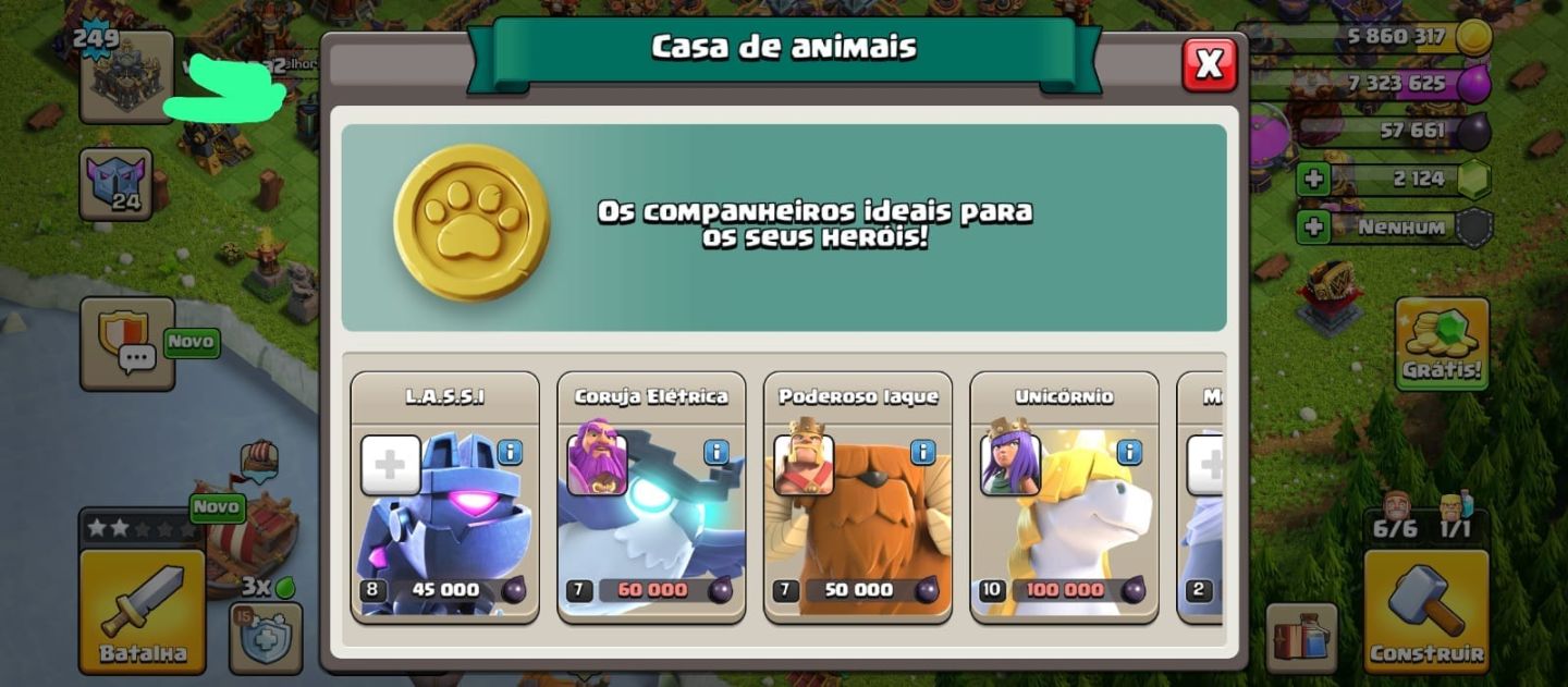 CONTA CLASH OF CLANS CV 17