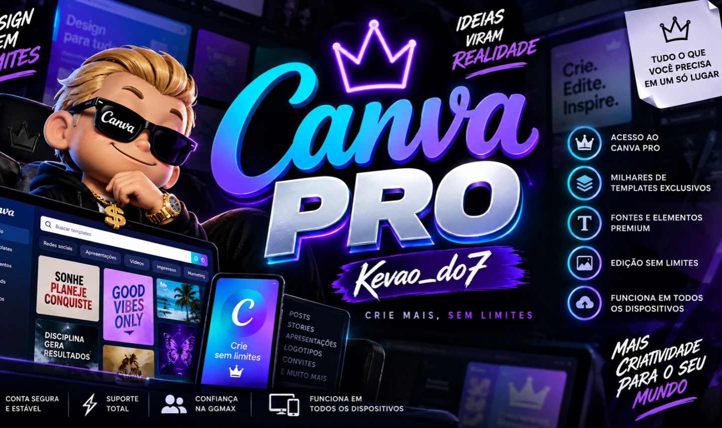 CANVA PRO PREMIUM | 30 DIAS | ACESSO | SUPORTE E GARANTIA
