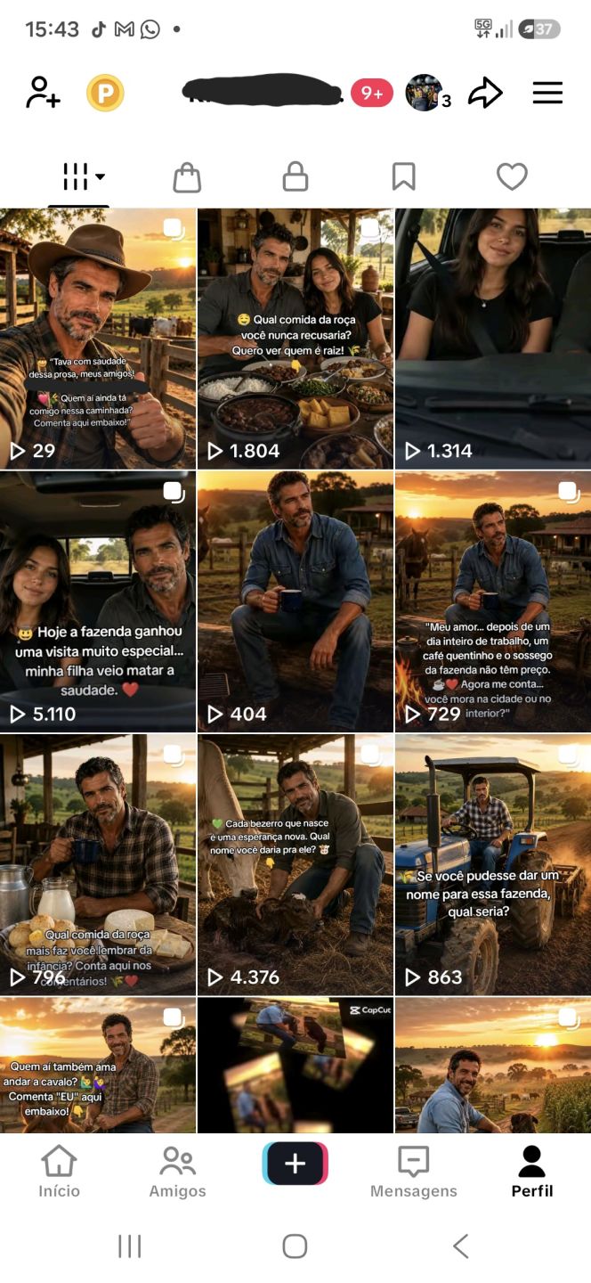 Conta TikTok Brasileira 1.472 Seguidores Reais + TikTok Shop Liberado