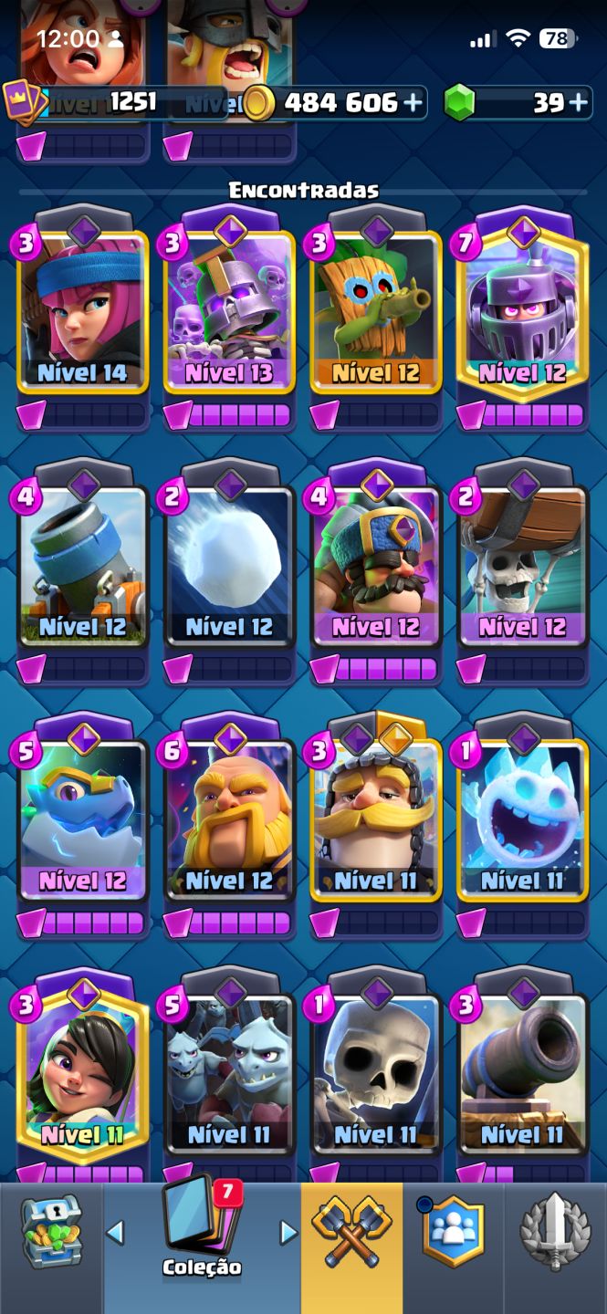 CONTA CLASH ROYALE COM AS MELHORES EVOS DO GAME