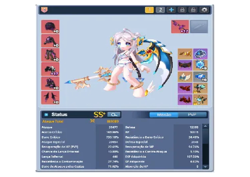 CONTA END GAME De GRAND CHASE/ Clvl650