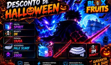 Conta Blox Fruits com Spirit + 2.5M de Bounty e muito mais! [SEMANA HALLOWEEN]