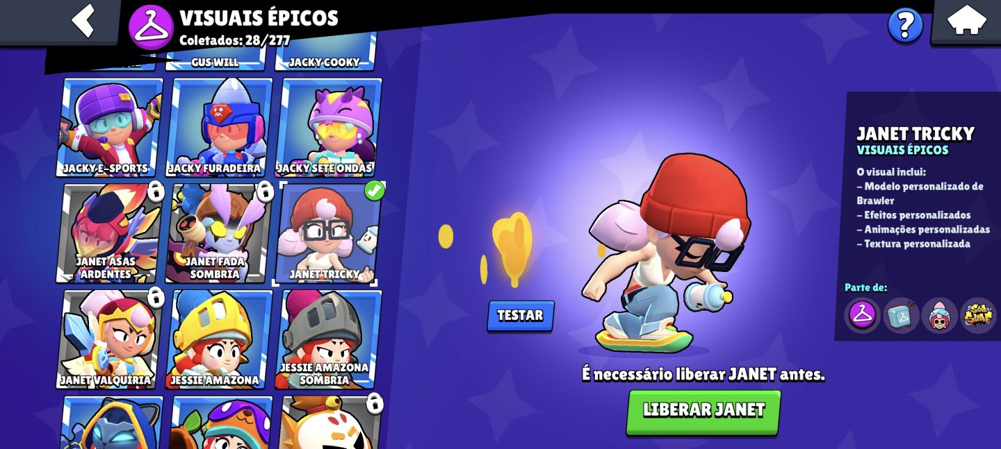 Conta Brawl diversas skins raras conta de 2023