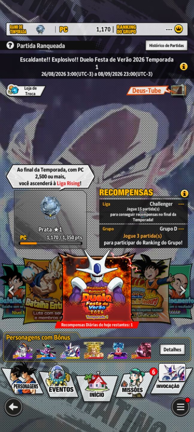 Conta Dragon Ball Legends (ToP)