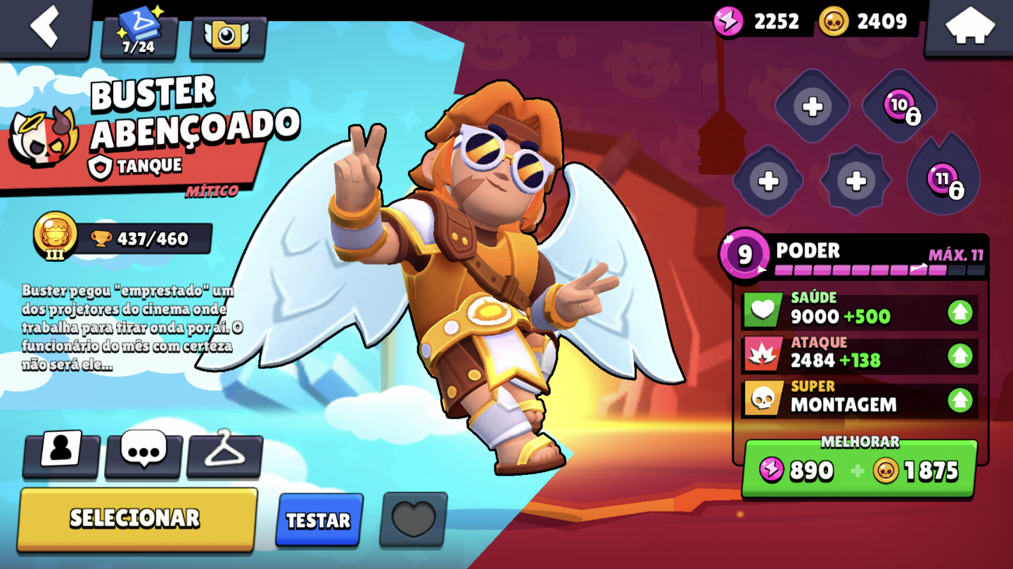 CONTA BRAWL STARS 88 BRAWLERS MUITO UPADA (OLHE DESCRIÇÃO)
