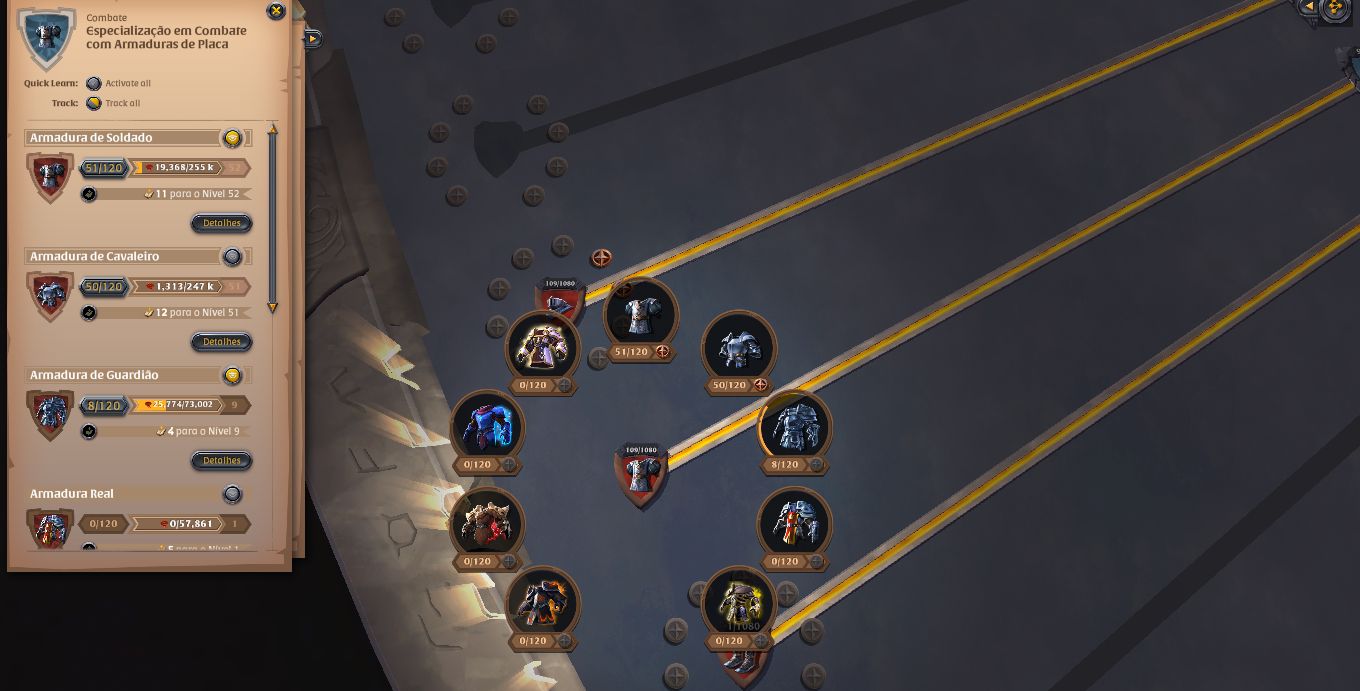 CONTA ALBION ONLINE SPEC EM ARCO E COLETA DE PELEGO T4, MINERIO T4 E FIBRA T4