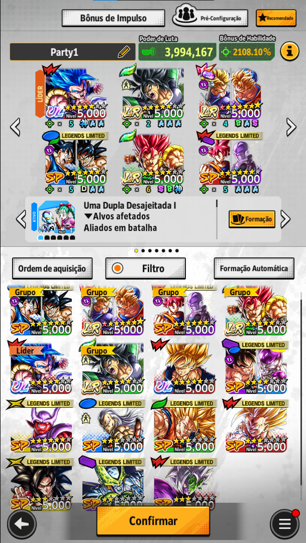 Dragon Ball Legends - ULTRA Gogeta Blue + Gmail Alterável + Conta Avançada