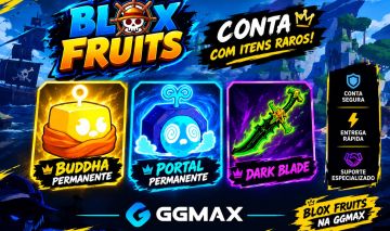 [50% OFF]CONTA BLOX FRUITS | BUDDHA PERMANENTE + PORTAL PERMANENTE + DARK BLADE